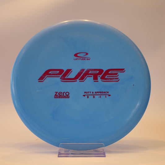 Latitude 64 Pure Zero Medium Blue Purple Foil 173g - Laredo Disc Golf Store
