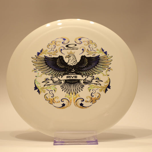 Latitude 64 Rive Royal Grand Eagle Triple Stamp White Multi 175g - Laredo Disc Golf Store
