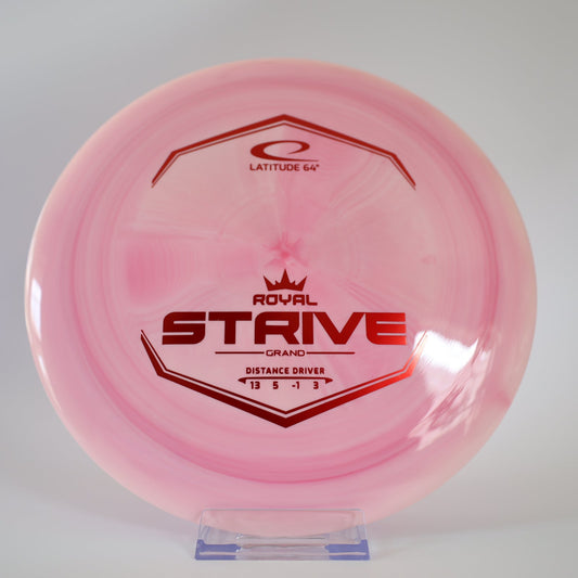 Latitude 64 Strive Royal Grand Pink Swirl Red Foil 175g - Laredo Disc Golf Store