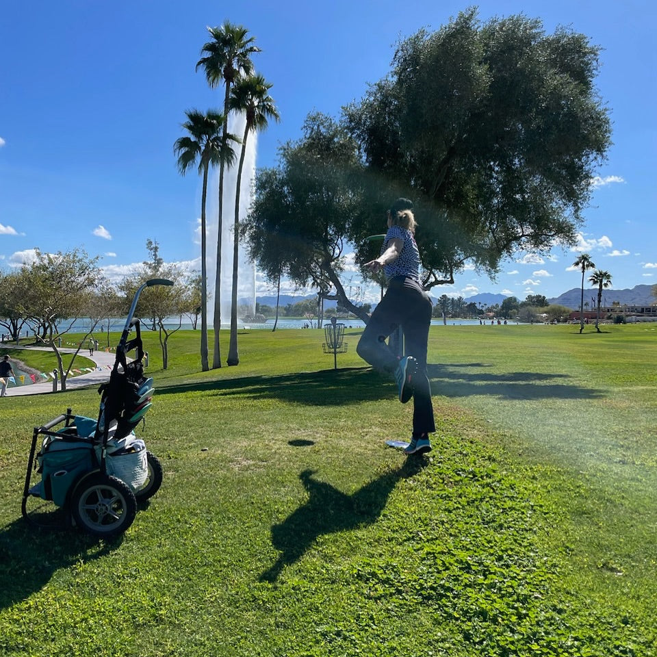 Revolution Mini Deluxe V3 Disc Golf Bag - Lime Green