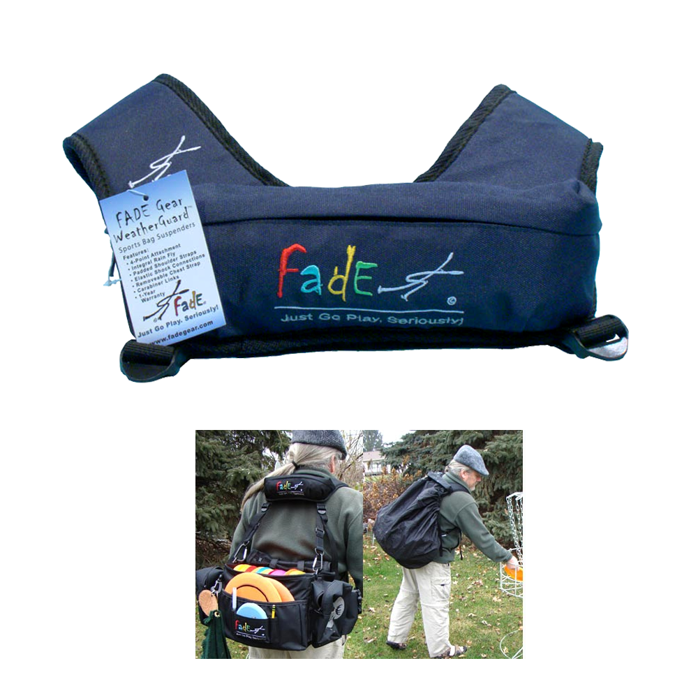 Fade Gear WeatherGuard Suspenders Disc Golf Bag Backpack Strap