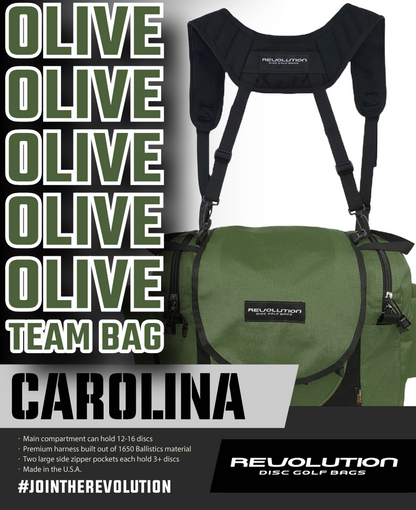 Revolution Carolina Team V3 Disc Golf Bag - Olive Green