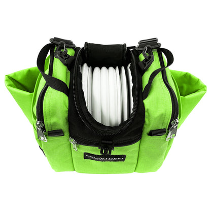 Revolution Mini Deluxe V3 Disc Golf Bag - Lime Green