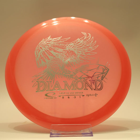 Latitude 64 Diamond Opto Air Off Red Silver Foil 147g - Laredo Disc Golf Store