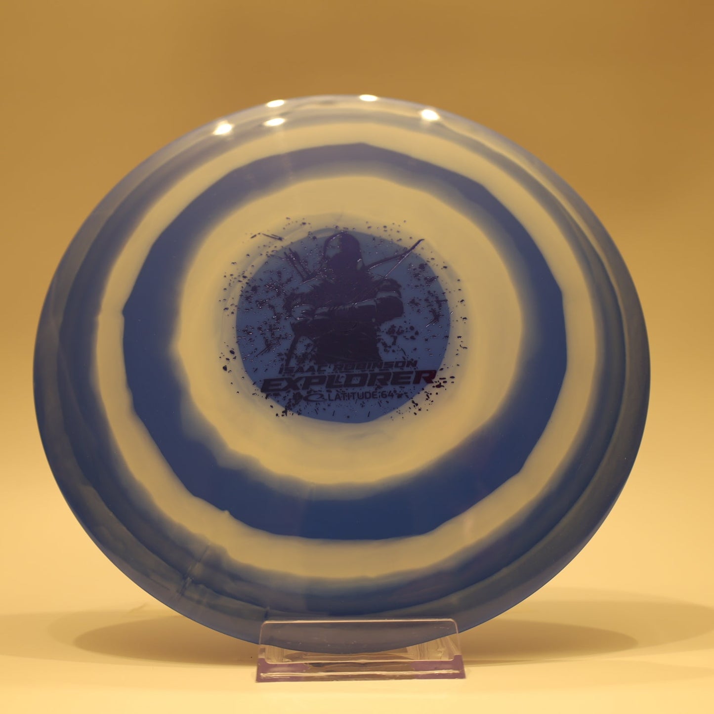 Latitude 64 Explorer Gold Bullseye Isaac Robinson Blue White Blue Foil 176g - Laredo Disc Golf Store