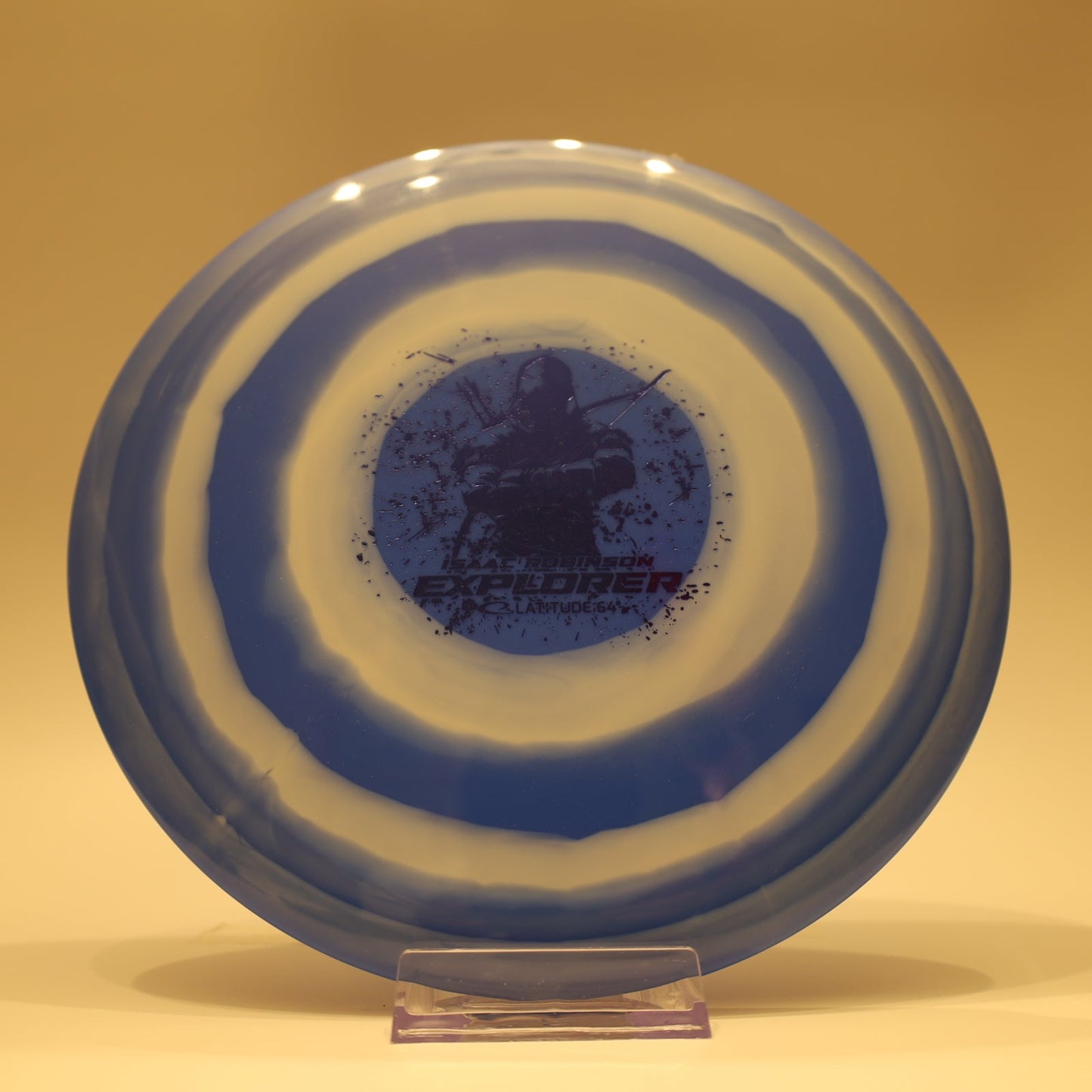Latitude 64 Explorer Gold Bullseye Isaac Robinson Blue White Blue Foil 176g - Laredo Disc Golf Store