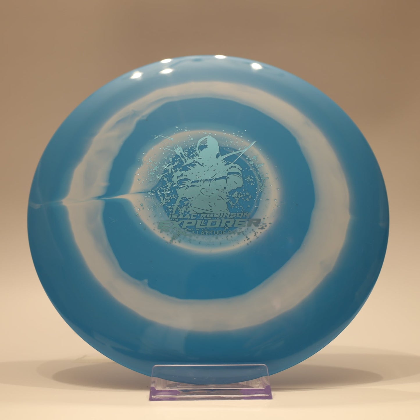 Latitude 64 Explorer Gold Bullseye Isaac Robinson Teal White Teal Foil 175g - Laredo Disc Golf Store