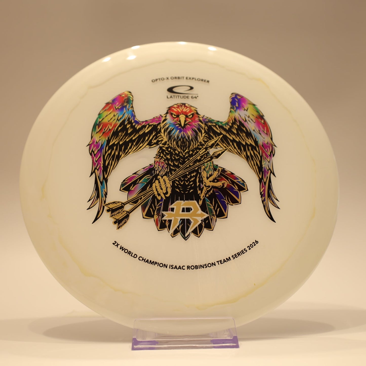 Latitude 64 Explorer Opto-X Orbit Isaac Robinson Team Series White Multi 174g - Laredo Disc Golf Store