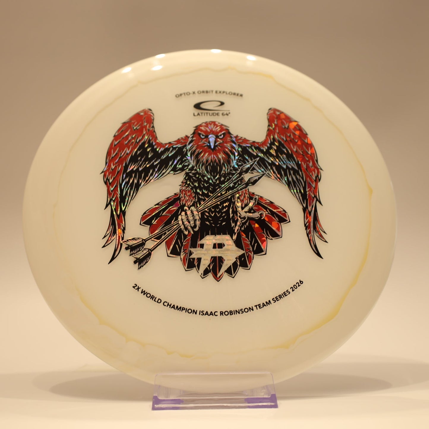 Latitude 64 Explorer Opto-X Orbit Isaac Robinson Team Series White Multi 174g - Laredo Disc Golf Store