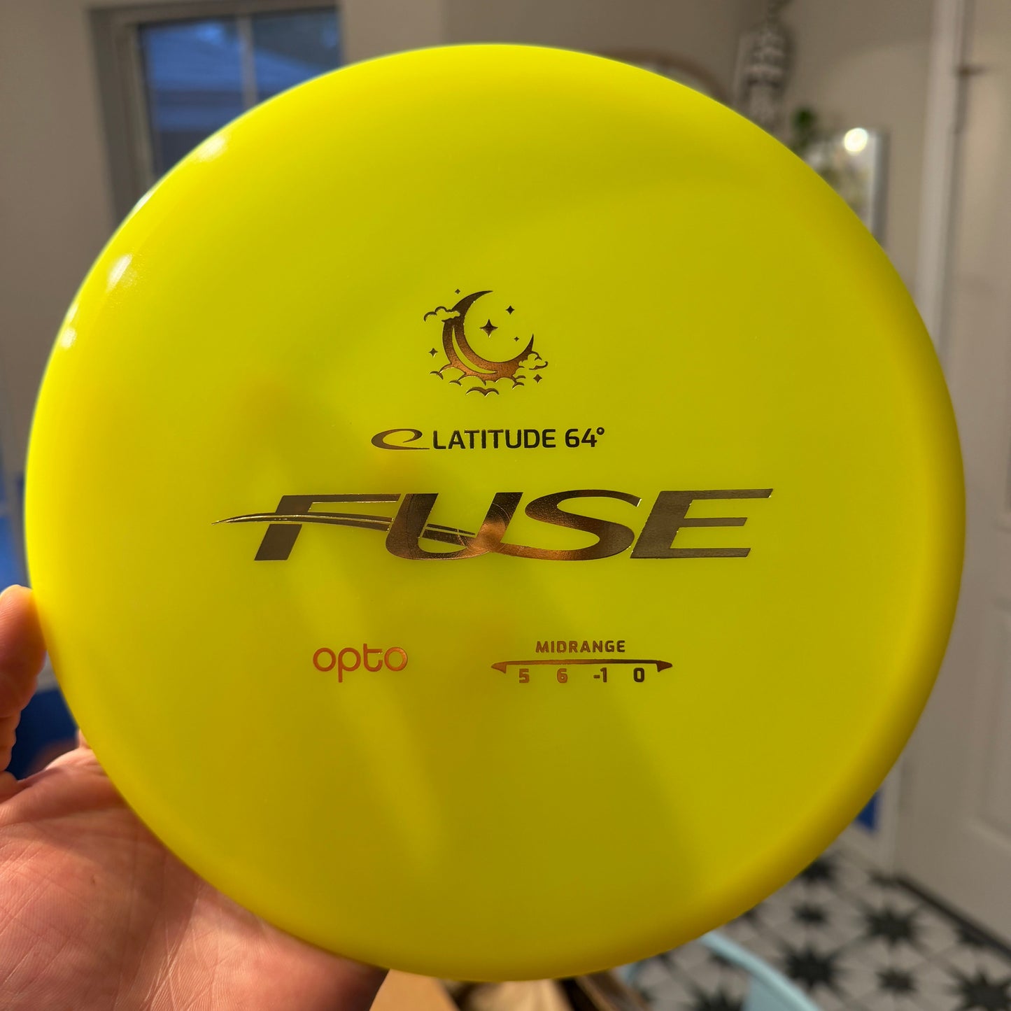 Latitude 64 Fuse Opto Moonshine Highlighter Yellow Gold Foil 178g - Laredo Disc Golf Store