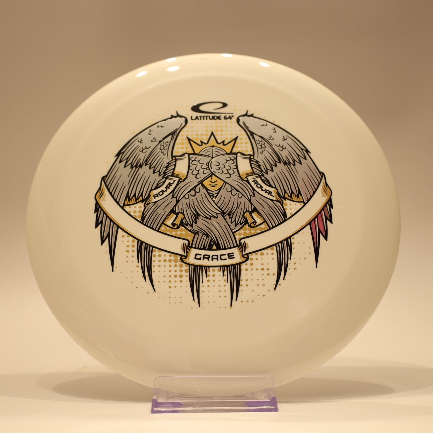 Latitude 64 Grace Royal Grand Angel Triple Stamp White Multi 173g - Laredo Disc Golf Store