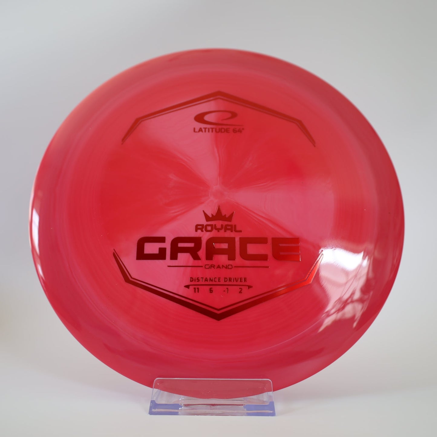 Latitude 64 Grace Royal Grand Fuschia Swirl Red 175g - Laredo Disc Golf Store