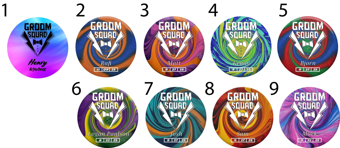 Groomsman Custom Disc Golf Disc