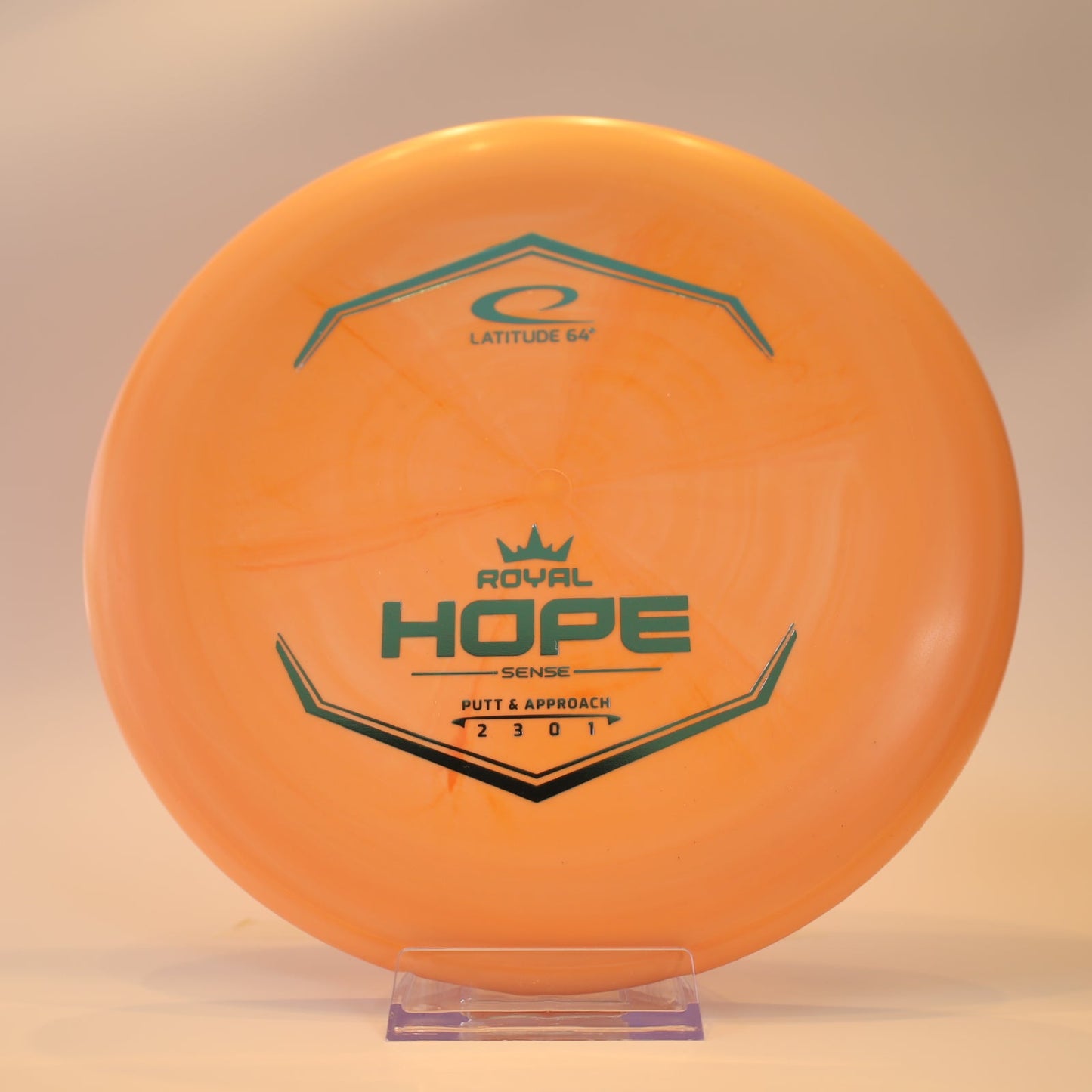 Latitude 64 Hope Royal Sense Orange Swirl Teal Foil 173g - Laredo Disc Golf Store