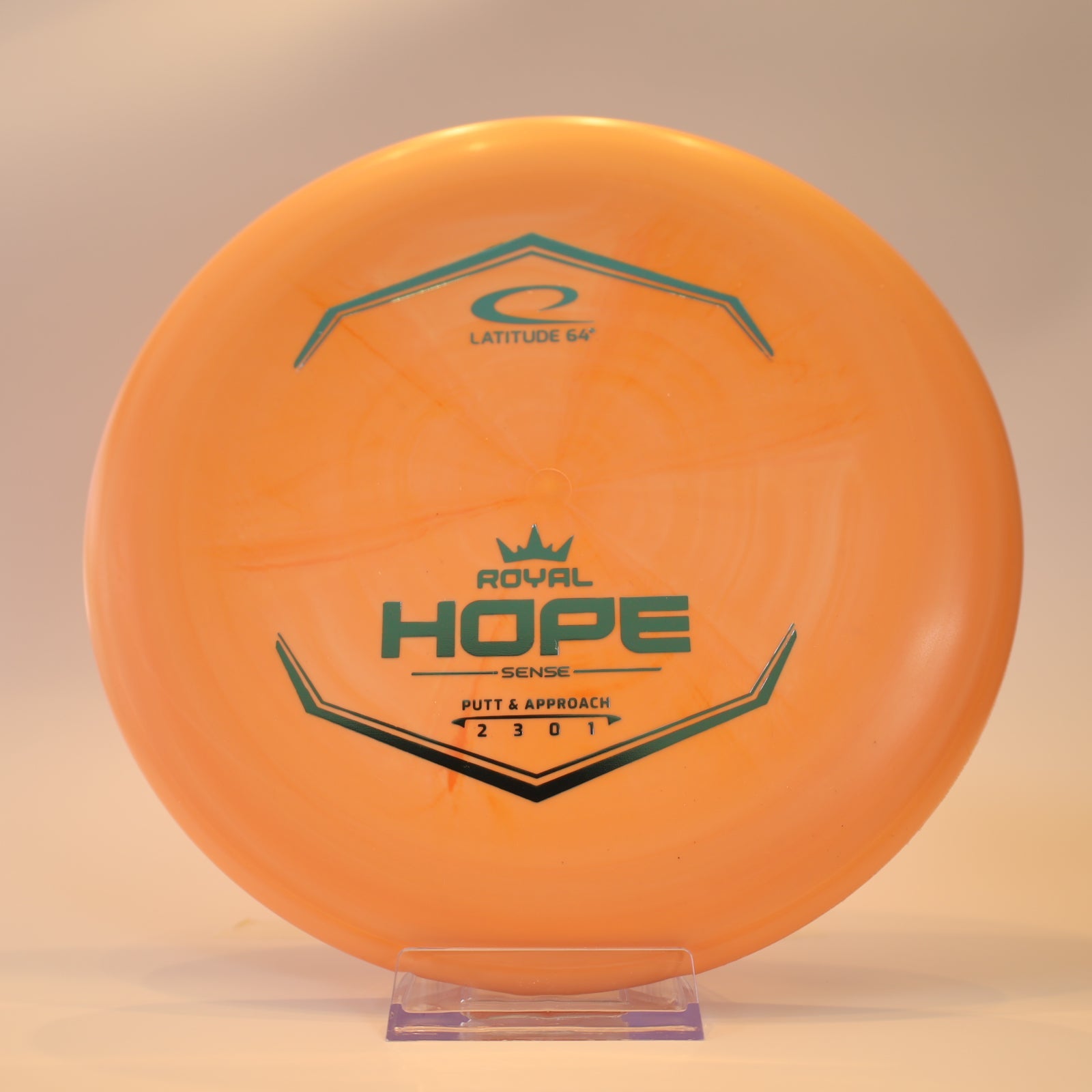 Latitude 64 Hope Royal Sense Orange Swirl Teal Foil 173g - Laredo Disc Golf Store