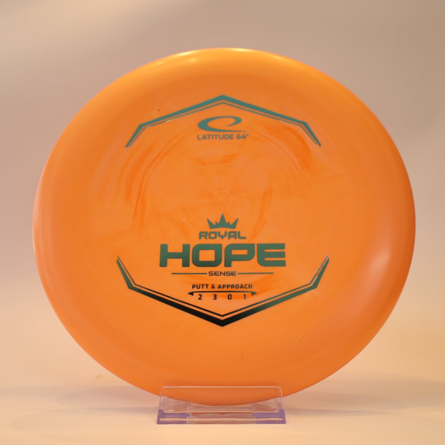 Latitude 64 Hope Royal Sense Orange Swirl Teal Foil 173g - Laredo Disc Golf Store