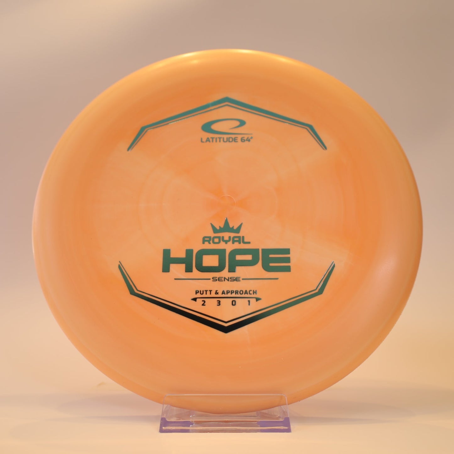 Latitude 64 Hope Royal Sense Orange Swirl Teal Foil 173g - Laredo Disc Golf Store