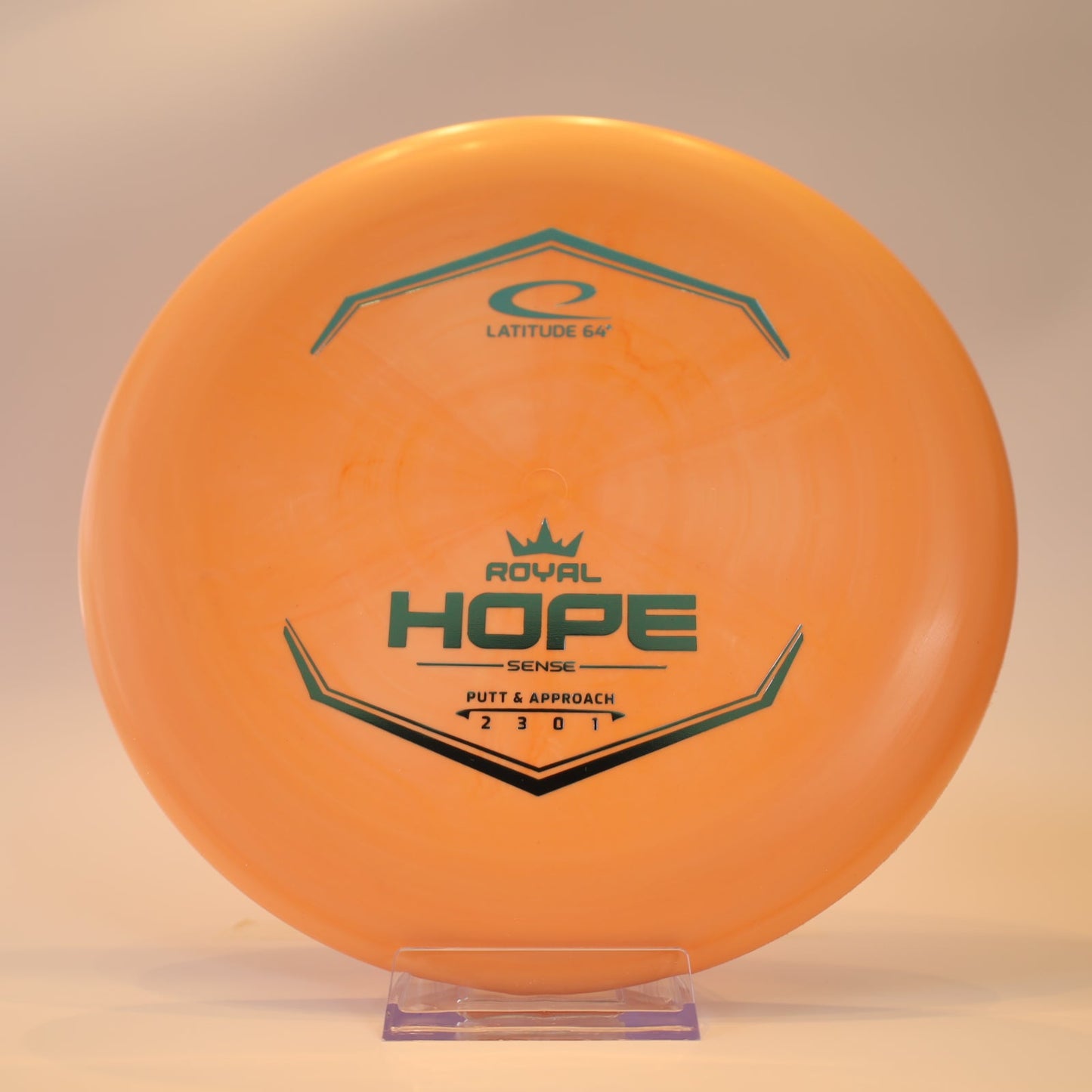 Latitude 64 Hope Royal Sense Orange Swirl Teal Foil 173g - Laredo Disc Golf Store