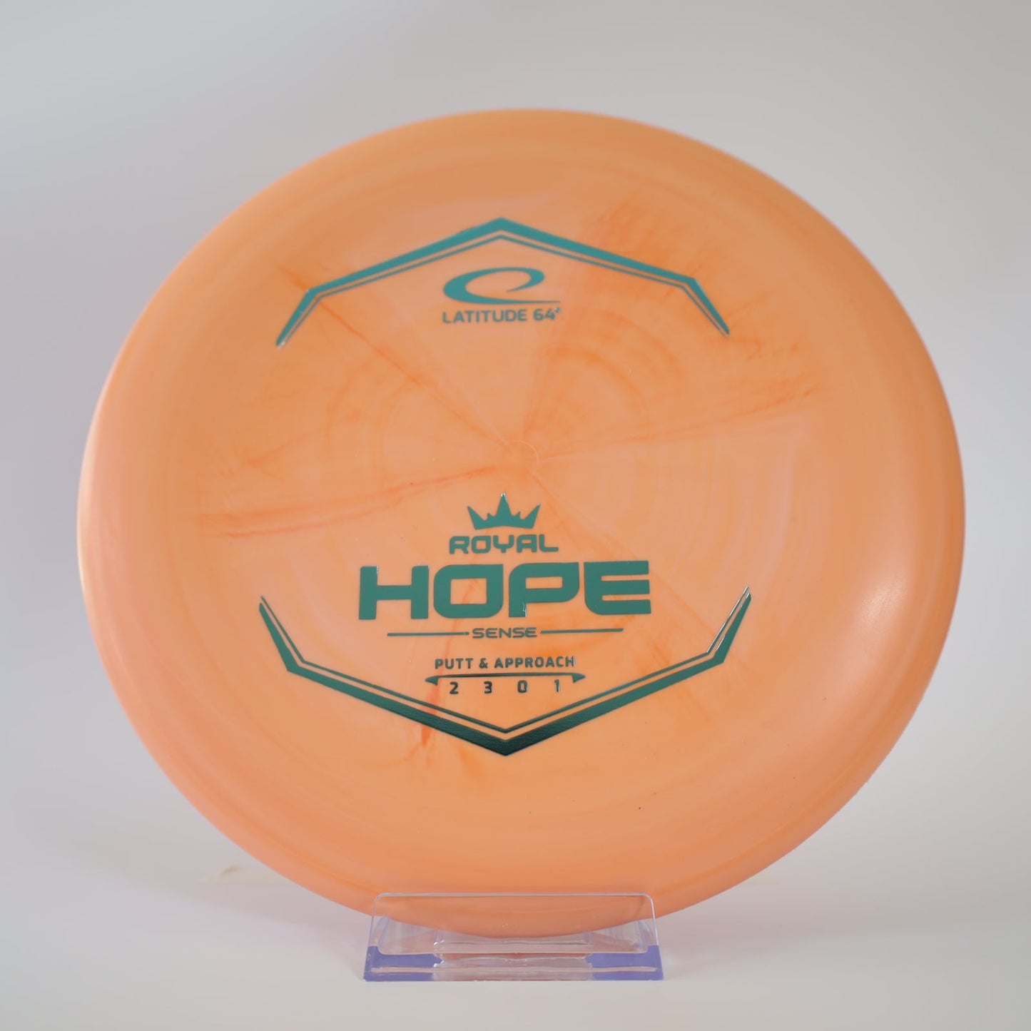 Latitude 64 Hope Royal Sense Orange Swirl Teal Foil 173g - Laredo Disc Golf Store