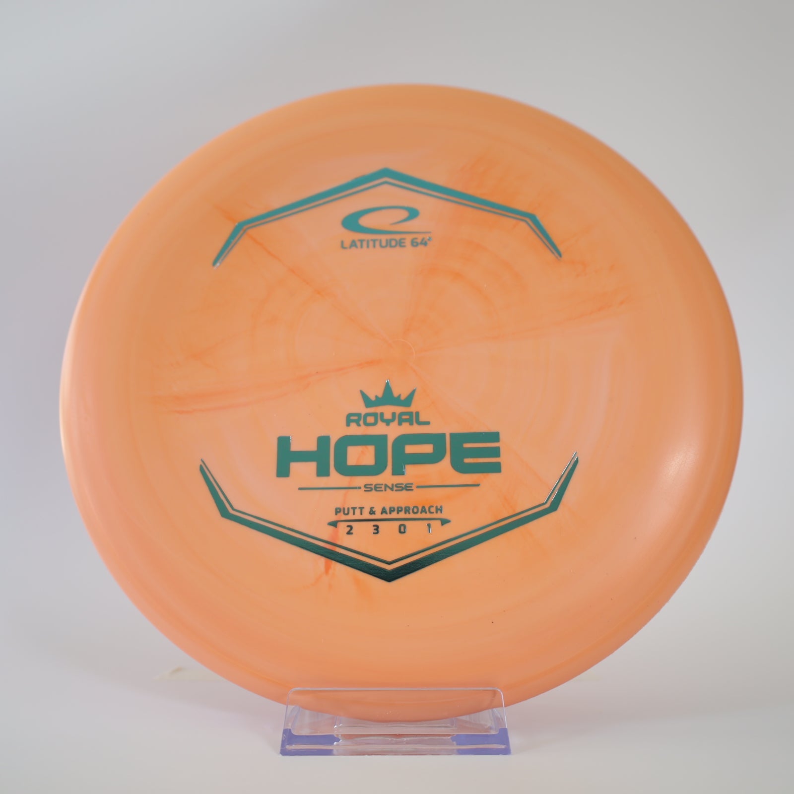 Latitude 64 Hope Royal Sense Orange Swirl Teal Foil 173g - Laredo Disc Golf Store