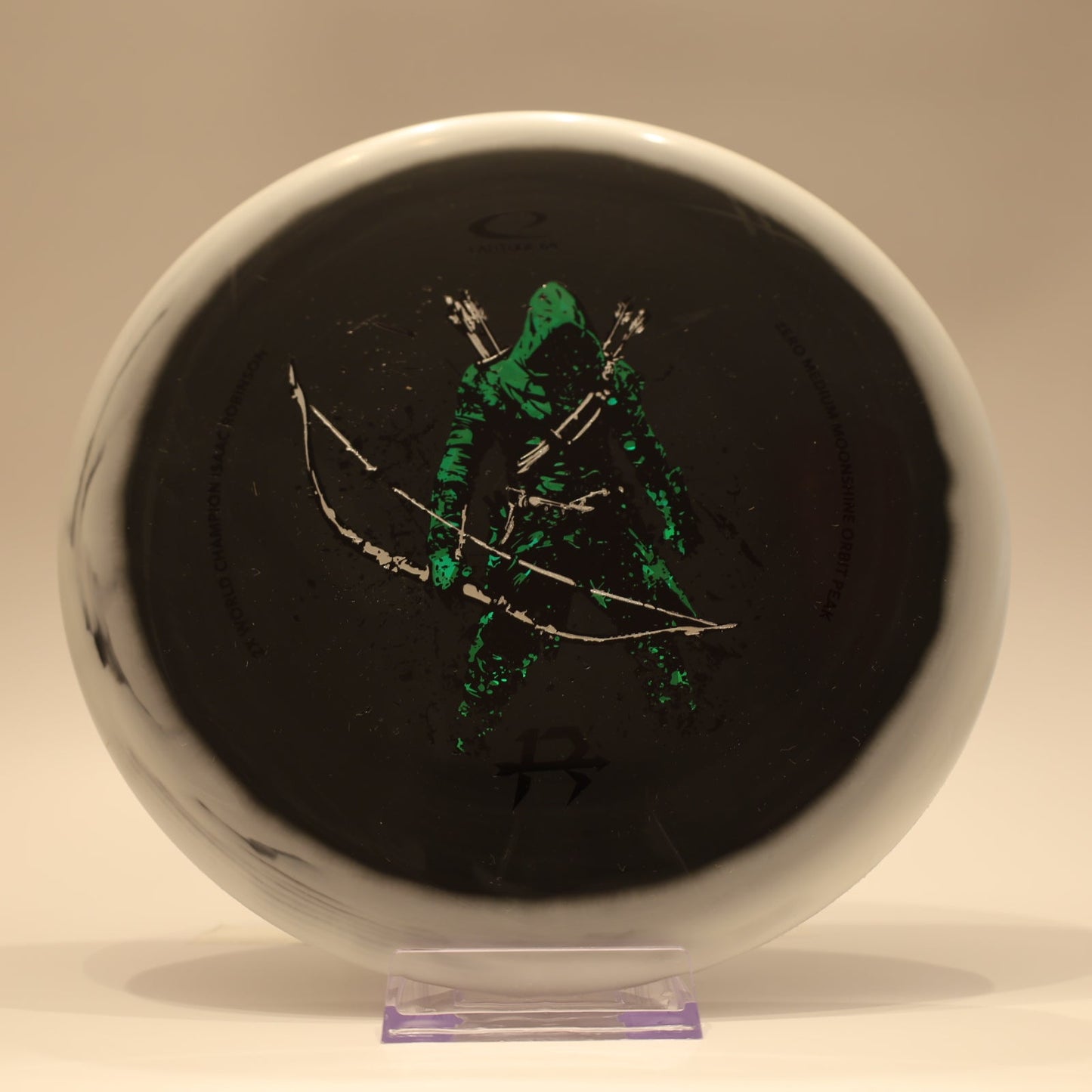 Latitude 64 Peak Zero Medium Moonshine Orbit Isaac Robinson Team Series Black White Multi 174g - Laredo Disc Golf Store