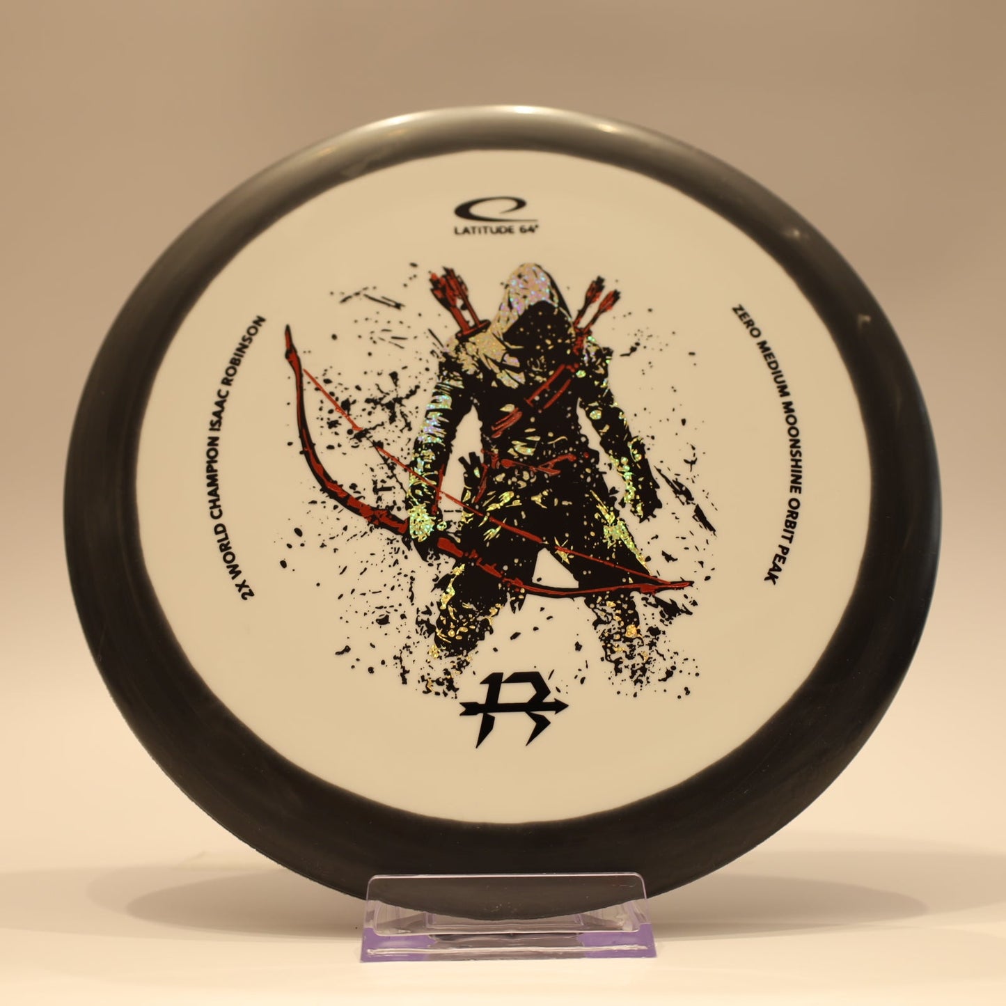 Latitude 64 Peak Zero Medium Moonshine Orbit Isaac Robinson Team Series Black White Multi 176g - Laredo Disc Golf Store