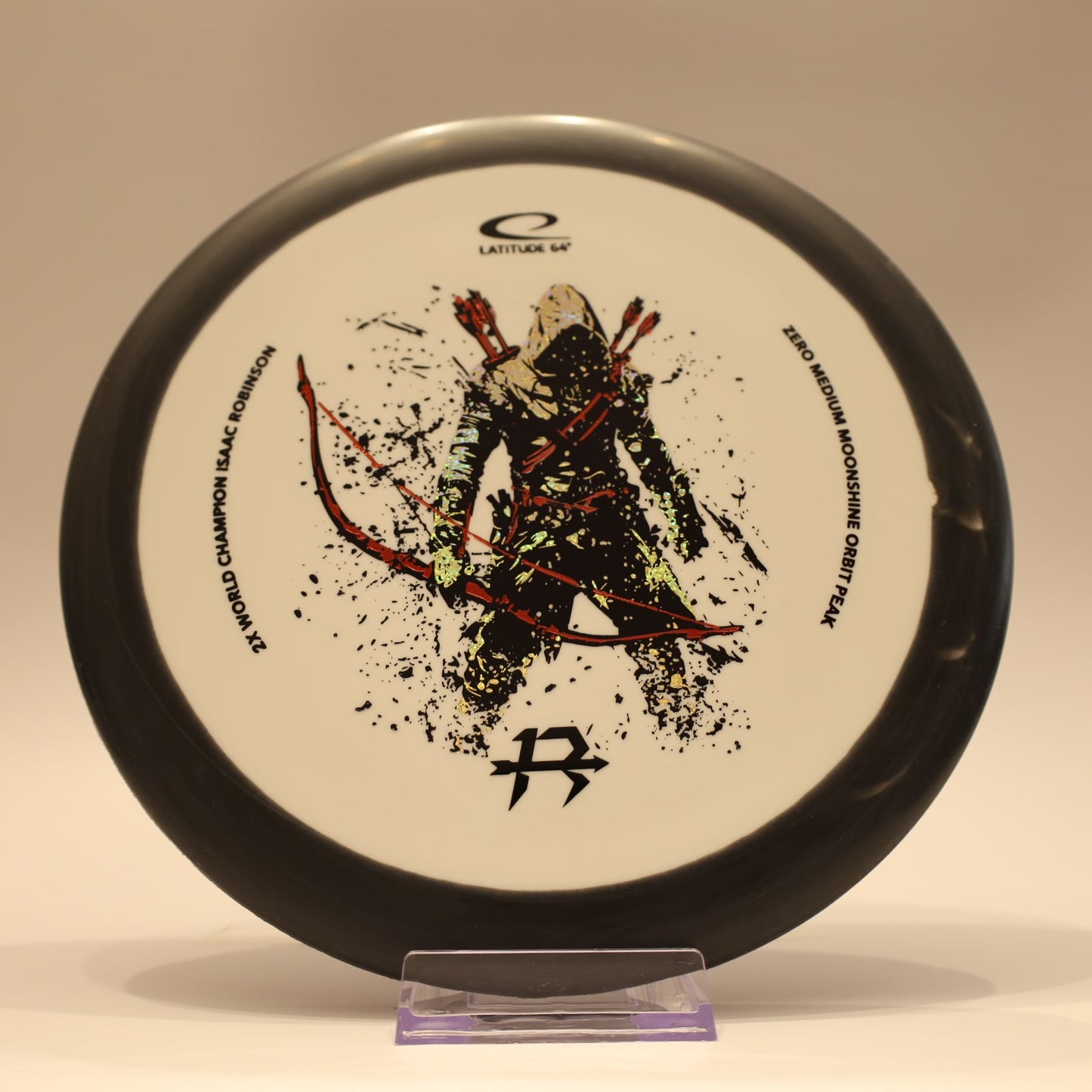 Latitude 64 Peak Zero Medium Moonshine Orbit Isaac Robinson Team Series Black White Multi 176g - Laredo Disc Golf Store