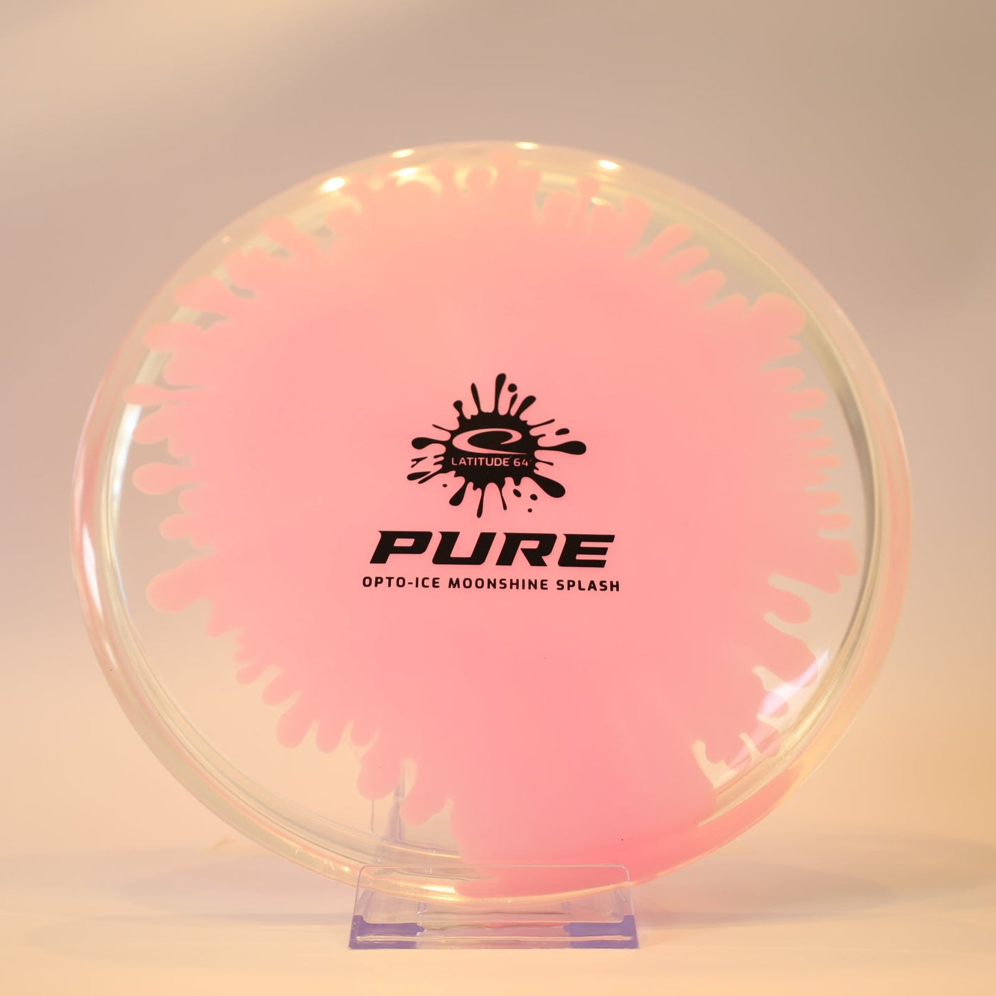 Latitude 64 Pure Opto Ice Moonshine Splash Pink Splash Black Foil 173g - Laredo Disc Golf Store