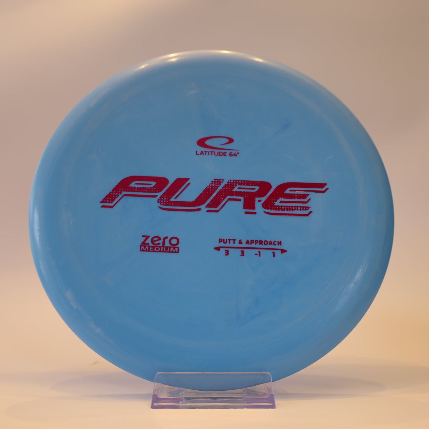 Latitude 64 Pure Zero Medium Blue Purple Foil 173g - Laredo Disc Golf Store