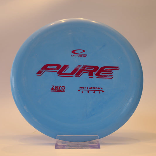 Latitude 64 Pure Zero Medium Blue Purple Foil 173g - Laredo Disc Golf Store