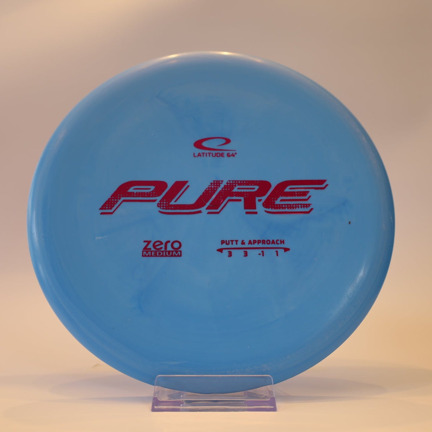 Latitude 64 Pure Zero Medium Blue Purple Foil 173g - Laredo Disc Golf Store