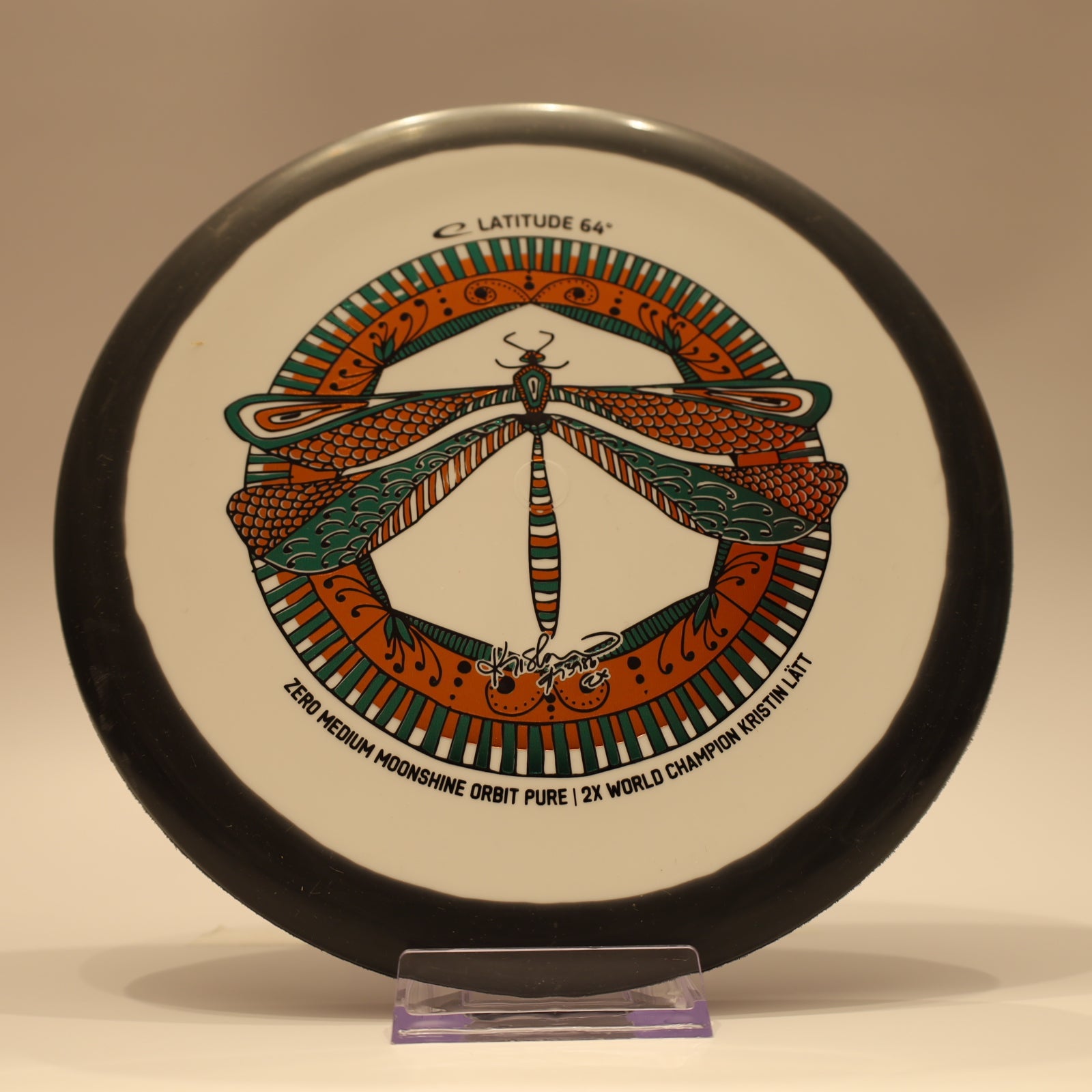 Latitude 64 Pure Zero Medium Moonshine Orbit Kristin Latt Team Series White Black Multi 173g - Laredo Disc Golf Store