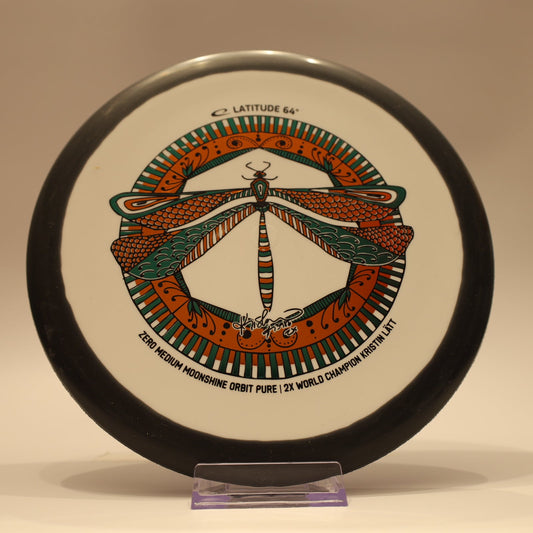 Latitude 64 Pure Zero Medium Moonshine Orbit Kristin Latt Team Series White Black Multi 173g - Laredo Disc Golf Store