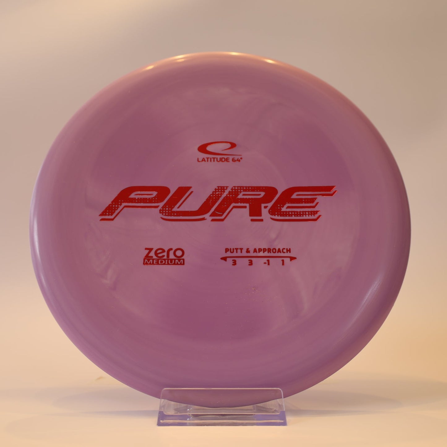 Latitude 64 Pure Zero Medium Purple Swirl Red Foil 173g - Laredo Disc Golf Store
