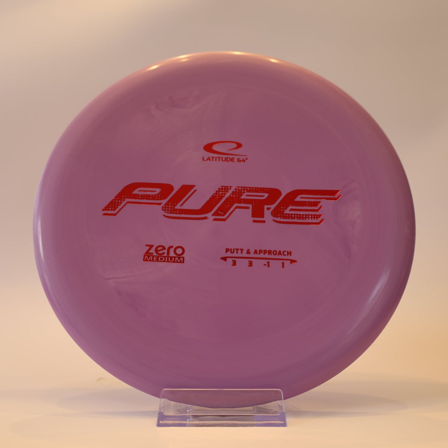 Latitude 64 Pure Zero Medium Purple Swirl Red Foil 173g - Laredo Disc Golf Store