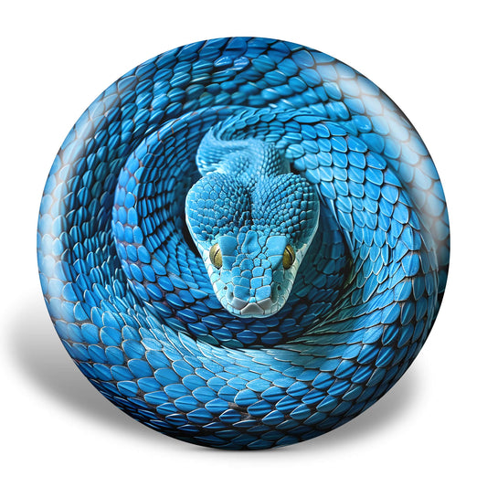 Custom Blue Snake Illusion Disc