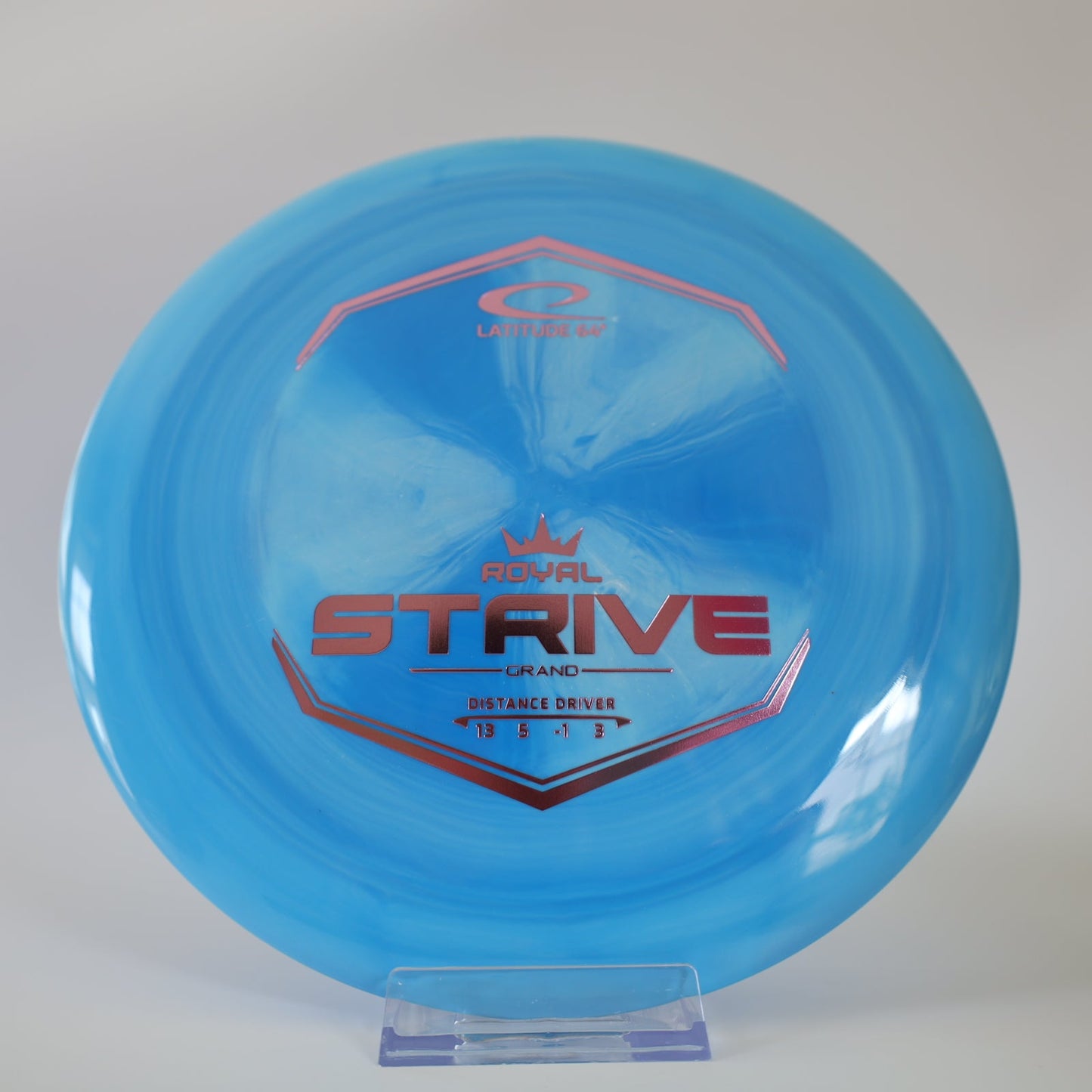 Latitude 64 Strive Royal Grand Blue Swirl Lilac Foil 173g - Laredo Disc Golf Store