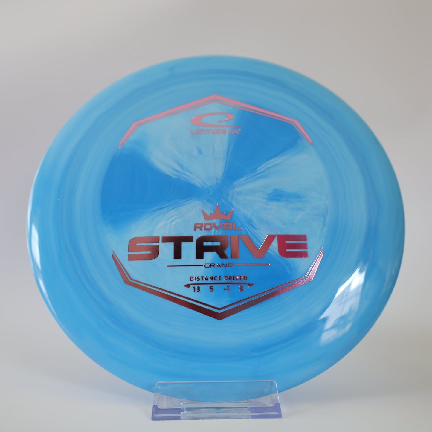 Latitude 64 Strive Royal Grand Blue Swirl Lilac Foil 173g - Laredo Disc Golf Store