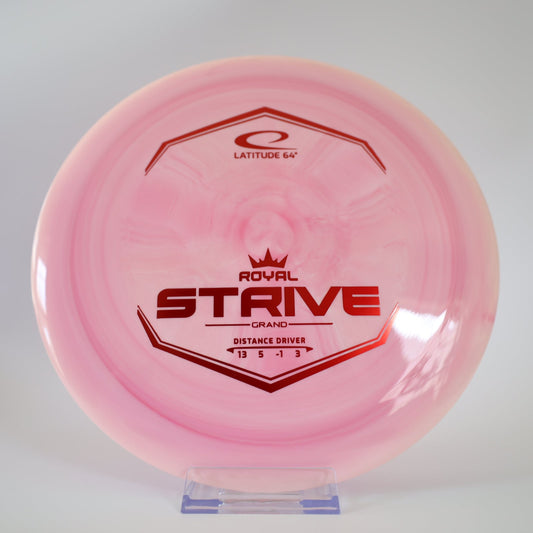 Latitude 64 Strive Royal Grand Pink Swirl Red Foil 175g - Laredo Disc Golf Store