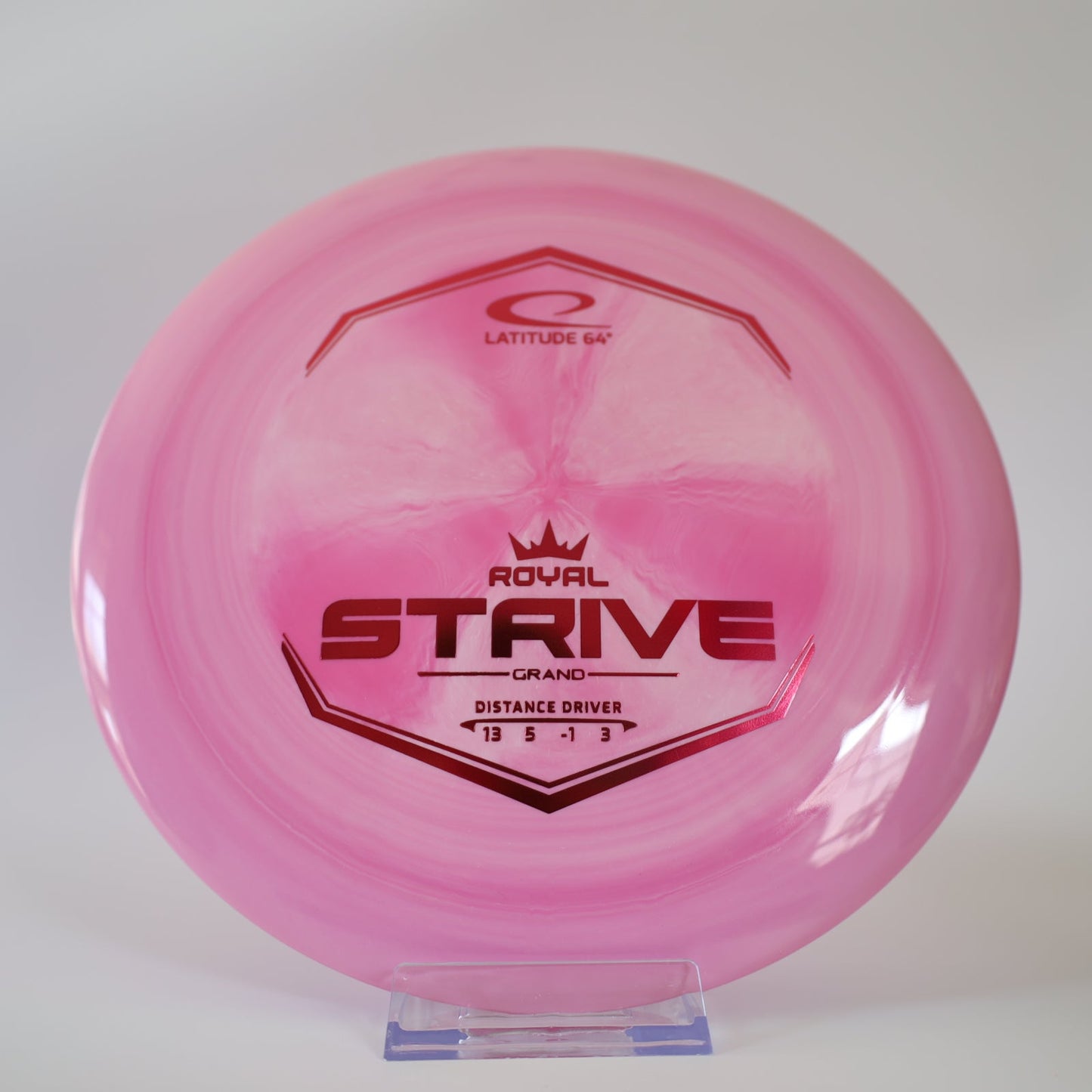 Latitude 64 Strive Royal Grand Pink Swirl Red Foil 175g - Laredo Disc Golf Store